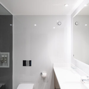 Thumbnail of http://A%20sleek%20modern%20bathroom%20featuring%20a%20glass%20shower%20and%20contemporary%20fixtures.